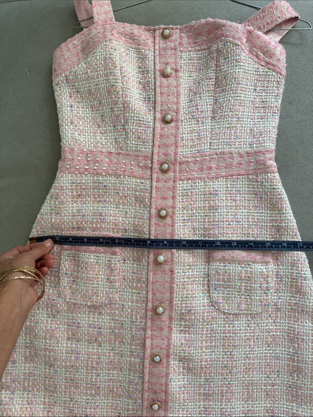 Amanda Uprichard Pink Tweed Mini Dress - Picture 9 of 9